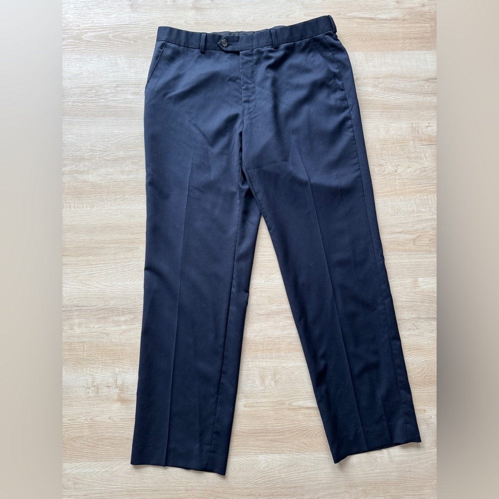 Ralph Lauren – 33×30 - Navy – Men’s – 100% Wool Dress Trousers - Made in Canada